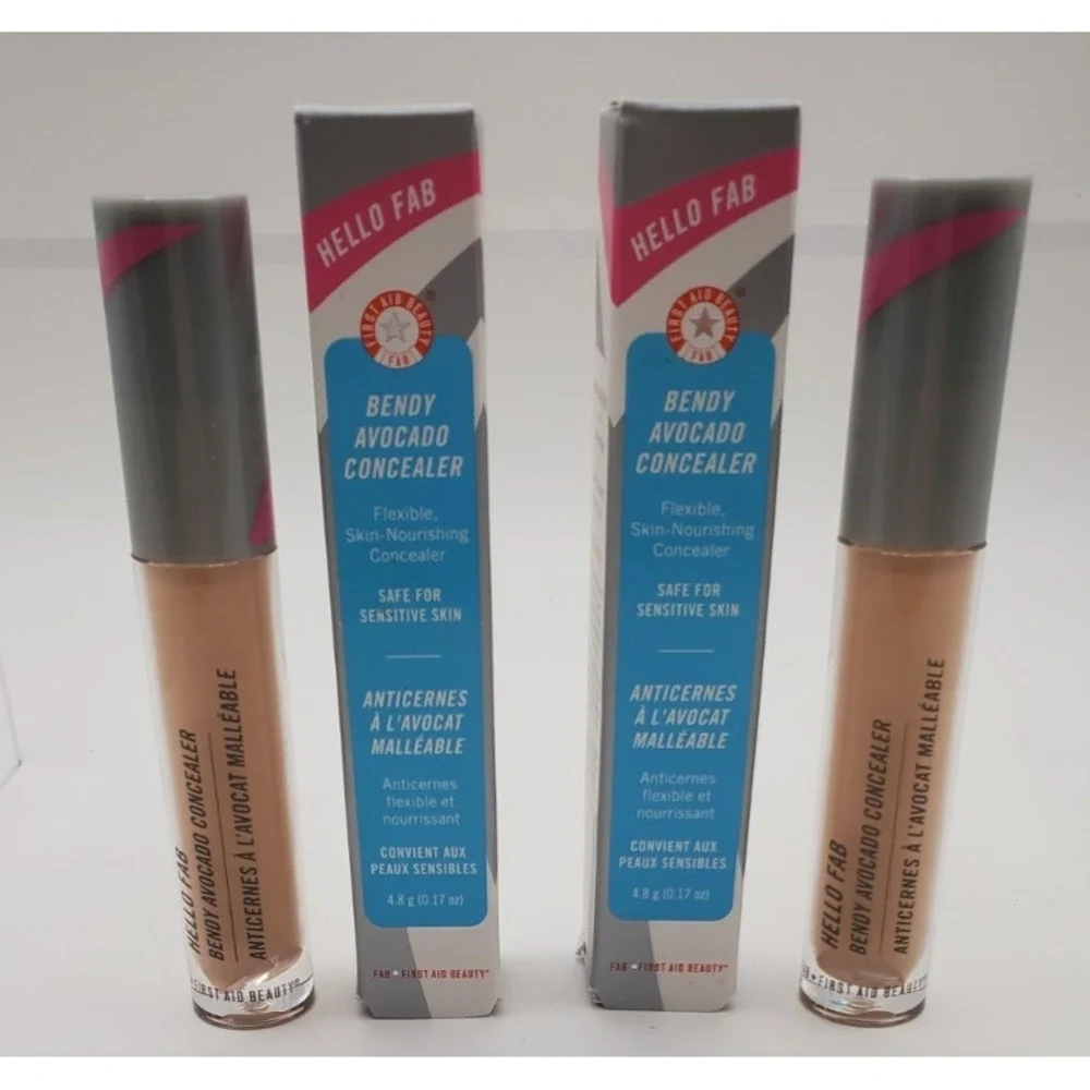 Lot of 2 Hello Fab Bendy Avocado Concealer #3 Light/ Clair 4.8g/ 0.17oz